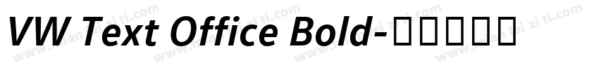 VW Text Office Bold字体转换